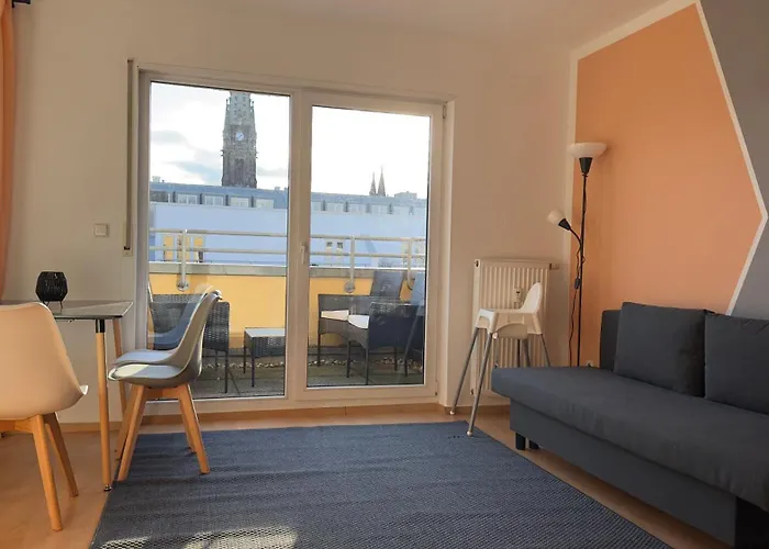 Zentrum - Blick über Dächer Von Apartment Leipzig